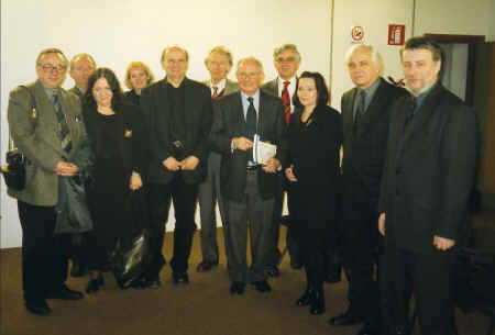 Delegacja WA we Florencji - w rodku dziekan Piero Paoli 