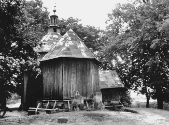 Drewniana cerkiew z 1801 r. w Mikiszu Starym