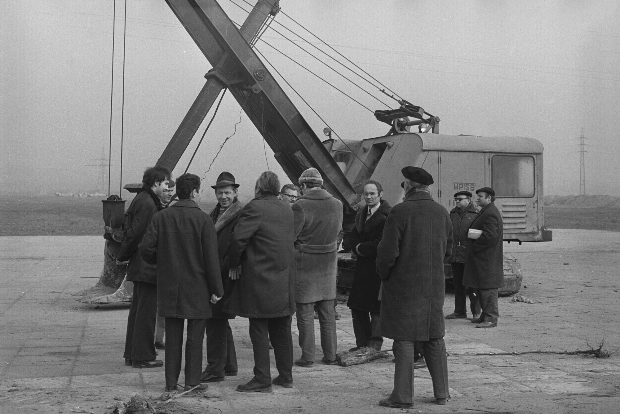 Oddanie placu budowy kampusu PK w Czyżynach w marcu 1974 r. Fot.: Jan Zych