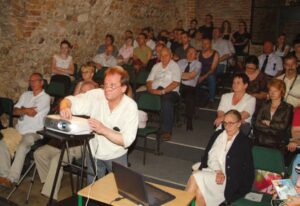 Maja Komorowska była gościem Teatru na Kanoniczej (w pierwszym rzędzie z prawej). Fot.: Jan Zych