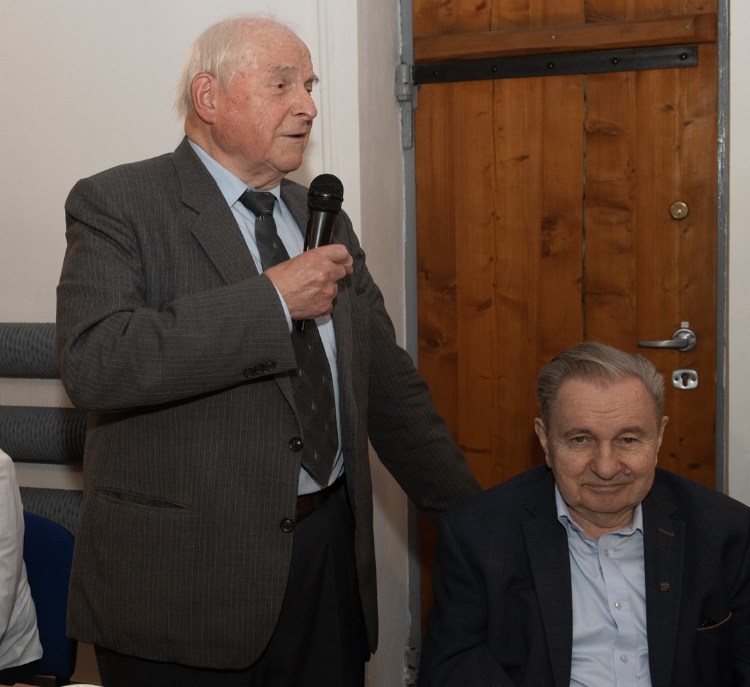 Michał Nowak (przemawia) i Jerzy Adamski Fot.: Jan Zych