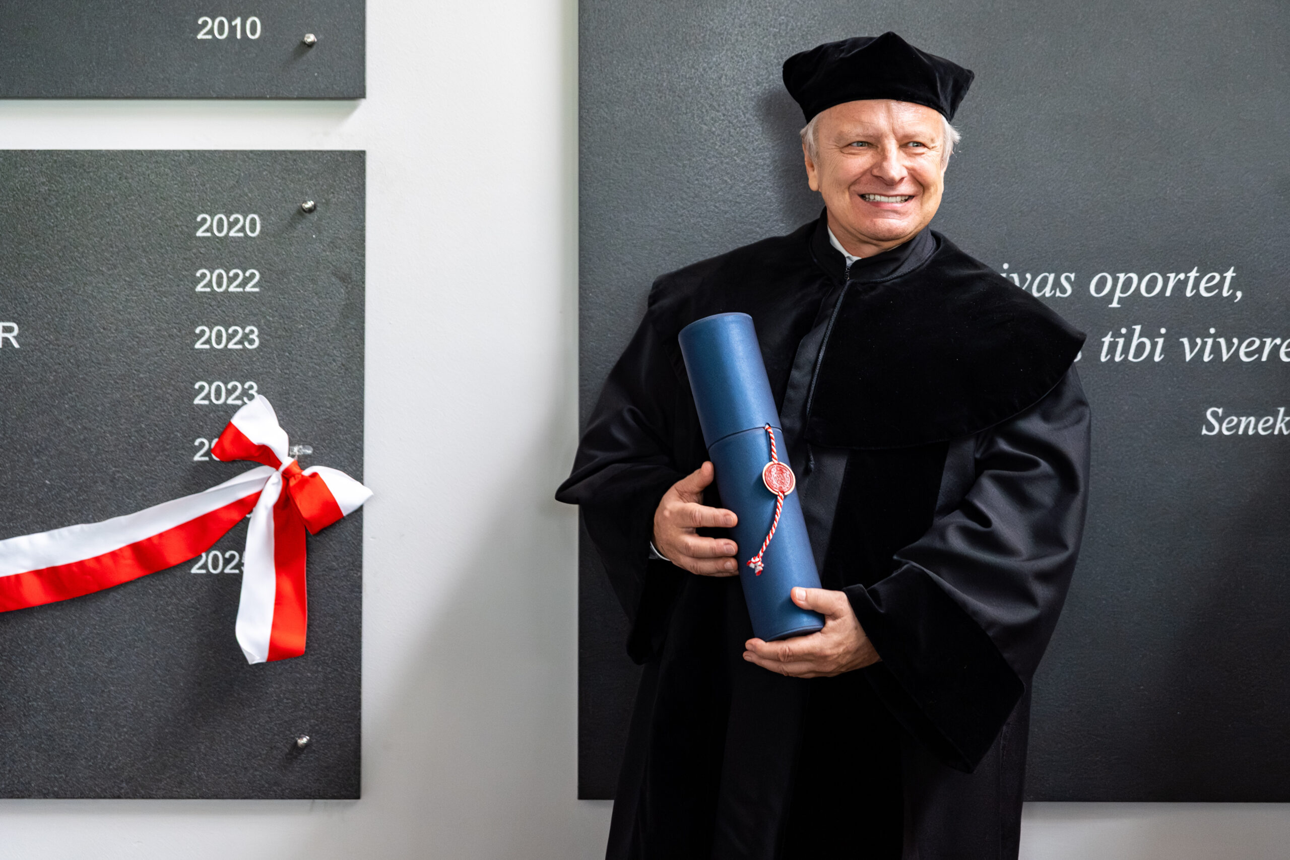 Jerzy Sładek nowym Doctorem Honoris Causa Politechniki Poznańskiej. Fot.: Dział Promocji i Informacji Politechniki Poznańskiej