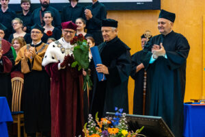 Jerzy Sładek nowym Doctorem Honoris Causa Politechniki Poznańskiej. Fot.: Dział Promocji i Informacji Politechniki Poznańskiej