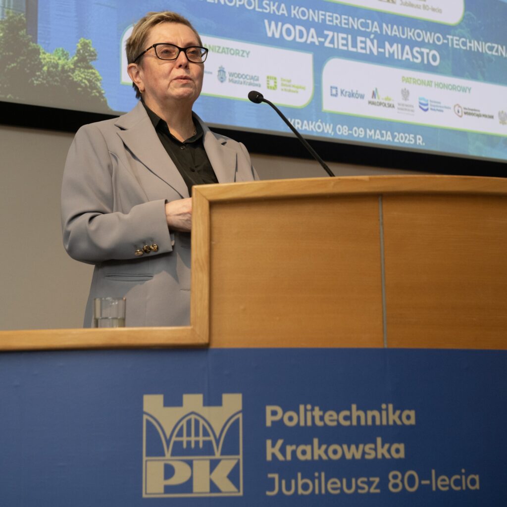 Jadwiga Krolikowska fot. Jan Zych - Nasza Politechnika Jadwiga Królikowska w trakcie I konferencji Woda-Zieleń-Miasto. Fot.: Jan Zych