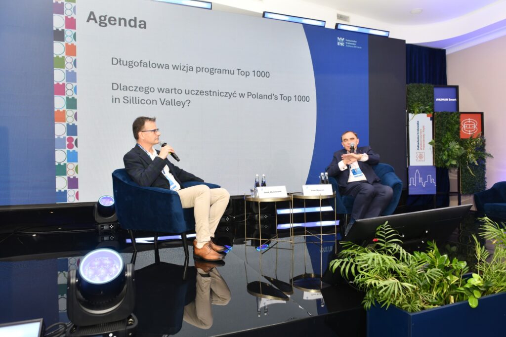 O programie Poland in Silicon Valley rozmawiają Jacek Chmielewski i Piotr Moncarz Fot.: Jan Zych