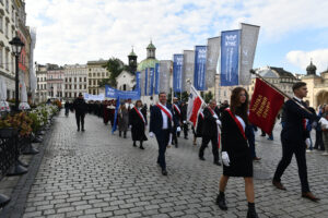 Inauguracja roku akademickiego 2025/2026 Politechniki Krakowskiej: pochód ulicami Krakowa Fot.: Jan Zych