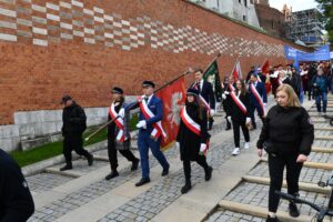 Inauguracja roku akademickiego 2025/2026 Politechniki Krakowskiej: pochód ze Wzgórza Wawelskiego Fot.: Jan Zych