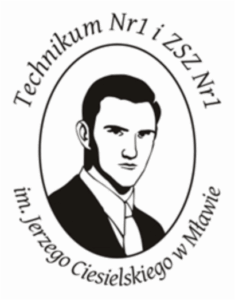 Logotyp Technikum nr 1 i ZSZ w Mławie