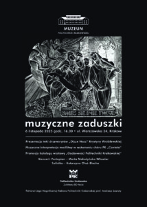 Plakat wystawy drzeworytów Krystyny Wróblewskiej w Muzeum PK