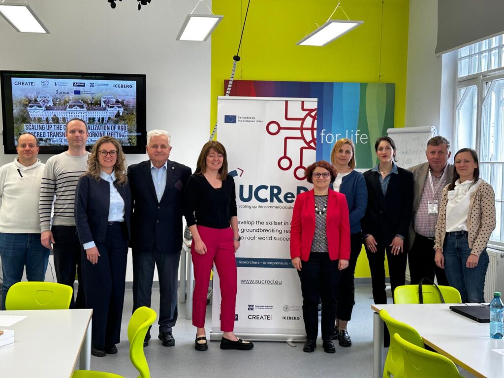 Spotkania partnerów projektu SUCReD na uniwersytecie w Targu Mures, w Rumunii w kwietniu 2025 r. Fot.: Ze zbiorów CTT PK