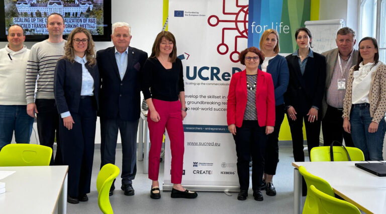 Spotkania partnerów projektu SUCReD na uniwersytecie w Targu Mures, w Rumunii w kwietniu 2025 r. Fot.: Ze zbiorów CTT PK
