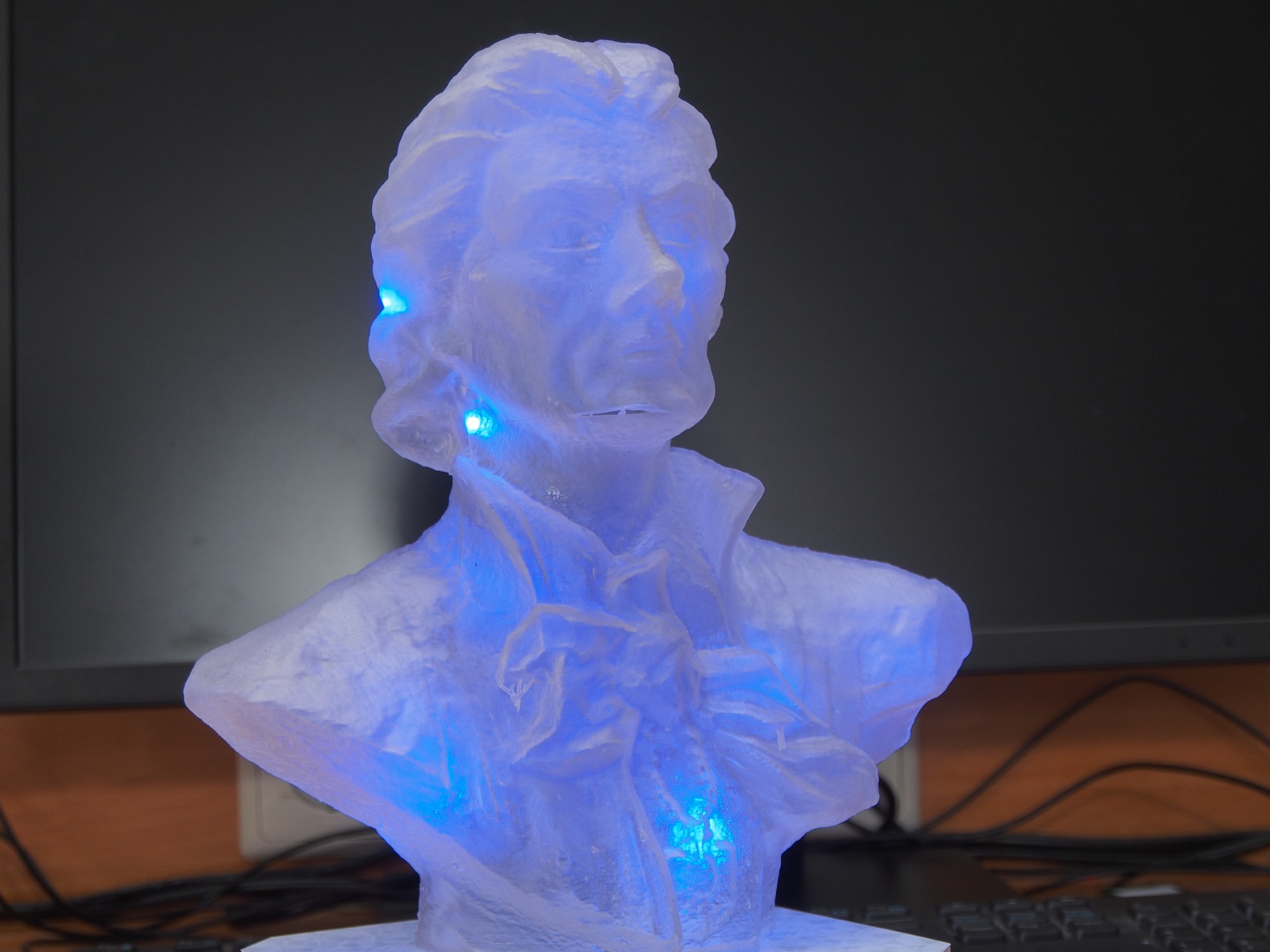 Półprzeźroczysty wydruk 3D Fot.: Michał Pierewicz