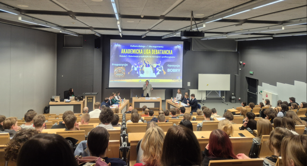 Akademicka Liga Debatancka. Wprowadzenie do debaty, 2 marca 2026 r. Fot.: Wioleta Łoś